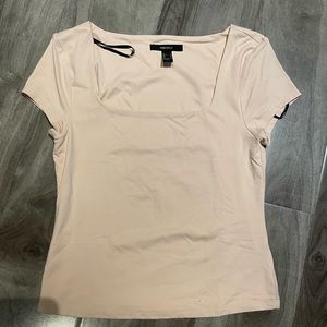 Forever 21 light pink sleek top